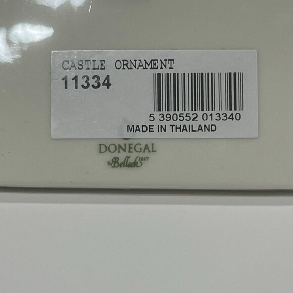 Irelands Donegal Castle by Belleek Christmas Ornamant NWT - Picture 6 of 7